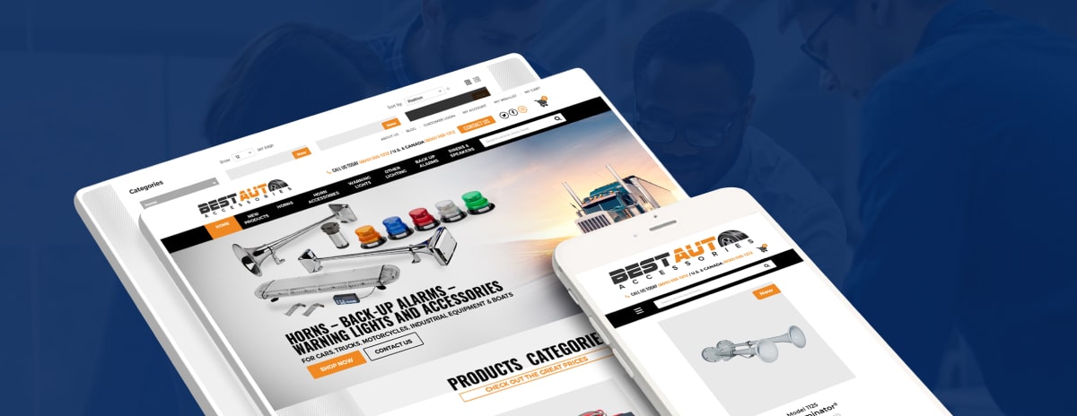 Manufacturing and distribution web design company