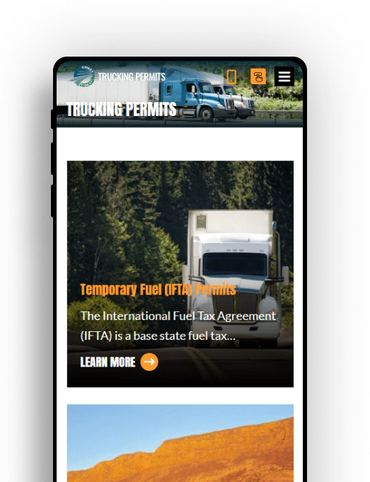 Responsive Web Design for Coast 2 Coast Trucking Permits by Top Notch Dezigns