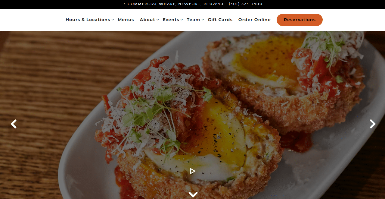 top restaurant websites